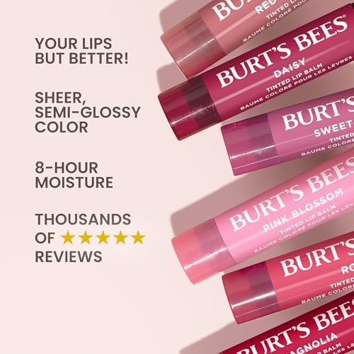 Burt's Bees Tinted Lip Balm Pack of 2 - Sweet Violet Natural Moisturizer, 0.3 oz