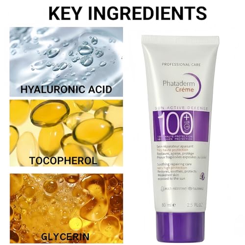 SPF 100 Sunscreen for Face - 2 Pack (2.5 oz Each) - Broad Spectrum UVA UVB Protection