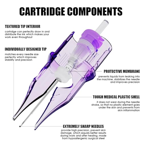 Mast Tattoo Pro2 1215RM Tattoo Needle Cartridges - Precision Ink Flow