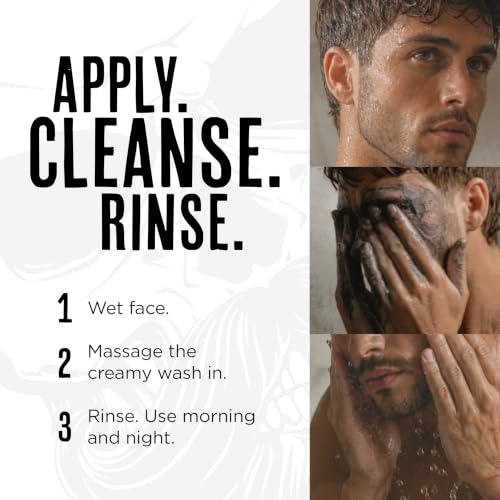 Jack the Barber Charcoal Face & Beard Wash - 150ml Deep Cleansing Formula