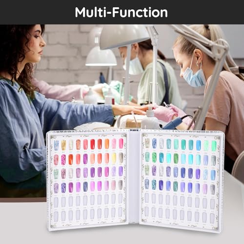 Segbeauty Nail Polish Color Display Book with 120 Reusable Nail Tips
