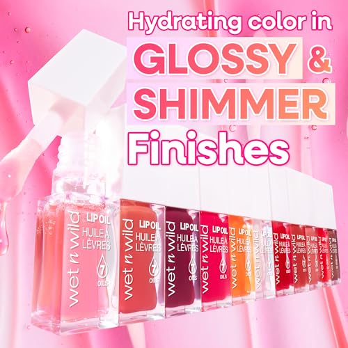 wet n wild Lip Oil - Dress Code, Lightweight Hydrating Tinted Oil (Pack of 2)