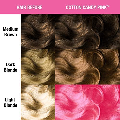 Classic Cotton Candy Pink Hair Color - Semi-Permanent Bright Pink Dye for Men & Women | Vegan & Cruelty-Free (4oz)