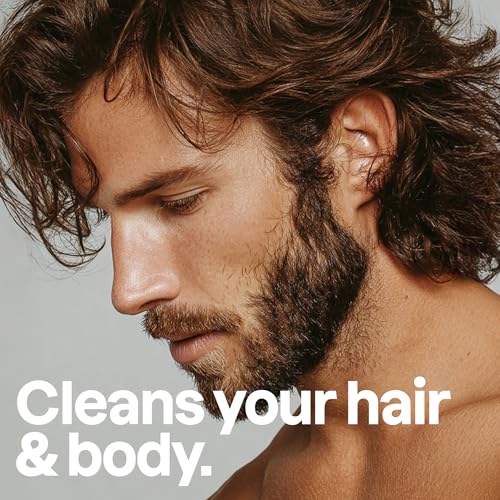 ATTITUDE 2-in-1 Men's Body Wash & Shampoo, EWG Verified, 16 Fl Oz