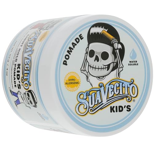 Suavecito Kid's Pomade - Calming Chamomile Scent, Light Hold, 4 oz