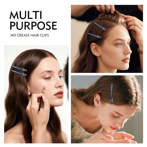 Blue Non-Slip Hair Styling Comb & Hair Clips Set for Men & Women