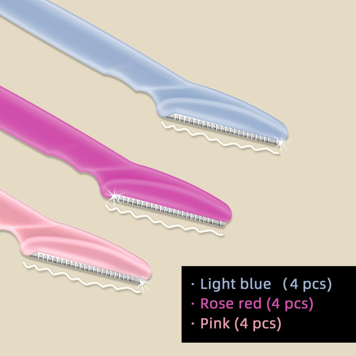 12 Pieces Eyebrow Razor for Women Face Razors Dermaplaning Tool Eyebrow Trimmer Facial Razor with Safety Cover Multipurpose Hair Removal Shaver with Precision for Men Professional Dermaplane Razor