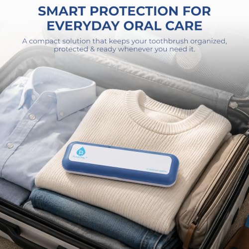 Pursonic Portable UV Toothbrush Sanitizer Case Travel Holder with Auto Shut-Off