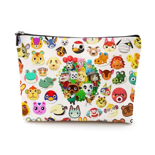 LONGXIN Animal Villager Makeup Bag - Large Capacity Cosmetic Organizer