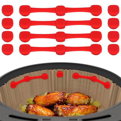 Air Fryer Parchment Paper Magnetic Buckles - Heat Resistant Silicone Clips
