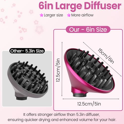 Luresta Large Curl Diffuser Attachment for Dyson Airwrap HS01 HS05 HS08 - Rose