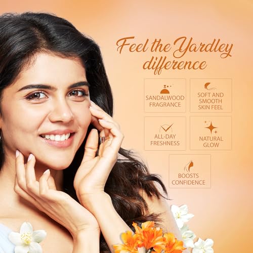 Yardley Sandalwood Perfumed Talc 250g - Soft, Spicy Fragrance for Sensitive Skin