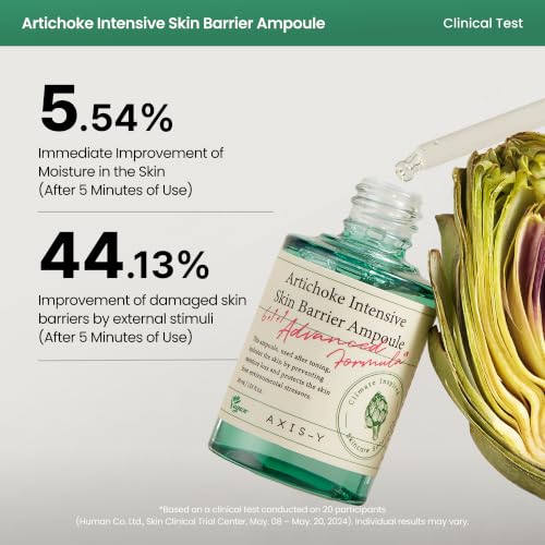 AXIS-Y Artichoke Intensive Skin Barrier Ampoule - Vegan Korean Serum