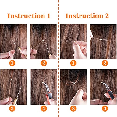 Duufin Hair Extensions Beads - 2500 Pcs Mix Color 5mm Silicone Lined I Tip Weft