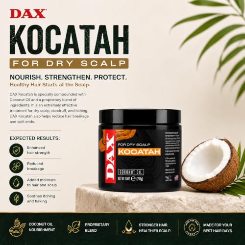 DAX Kocatah Hair & Scalp Treatment with Coconut Oil, 14oz (2 Pack)