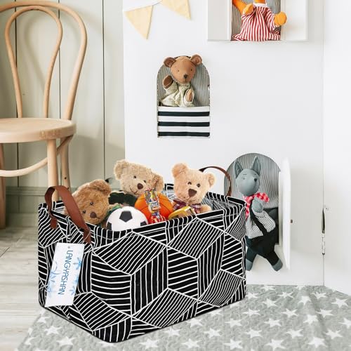 Rectangular Collapsible Storage Basket - Black Diamond Organizer