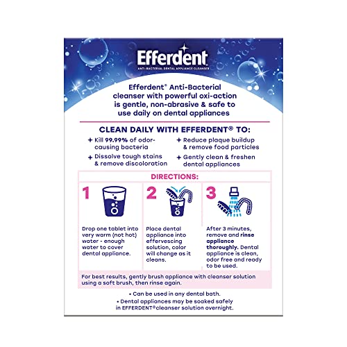 Efferdent Retainer & Denture Cleaner Tablets - 4 Count