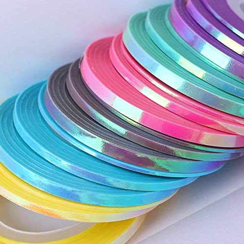 18Pcs Nail Art Striping Tape Set for Manicure & Nail Decoration