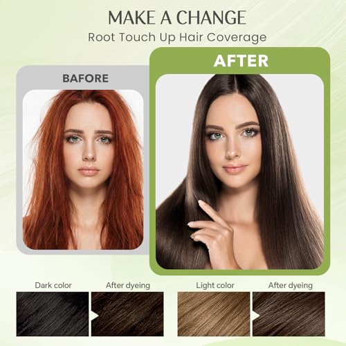 Mxvbaty Dark Coffee Hair Dye Shampoo, Ammonia-Free Plant-Based Formula
