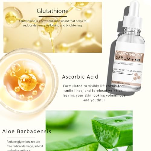 Glutathione Serum with Hyaluronic Acid for Dark Spots & Anti-Aging
