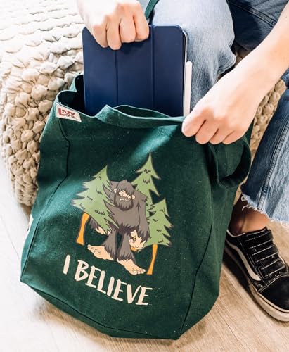 Lazy One Reusable Canvas Tote Bag for Shopping & Travel