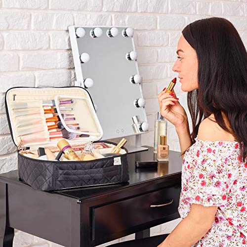 Ellis James Designs Extra Large Makeup Train Case with Dividers