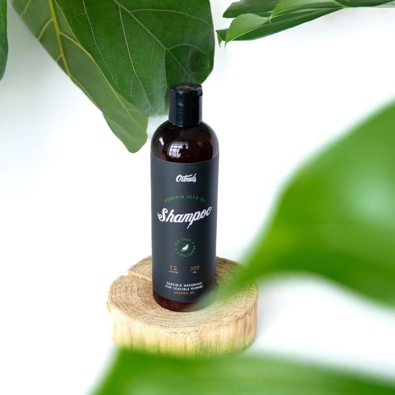 O'Douds Natural Shampoo - Gently Cleanses, Hydrates & Rejuvenates Hair with Pumpkin Seed Oil - Vegan, Sulfate & Paraben Free Shampoo - Tea Tree & Grapefruit Scent, 12 oz.