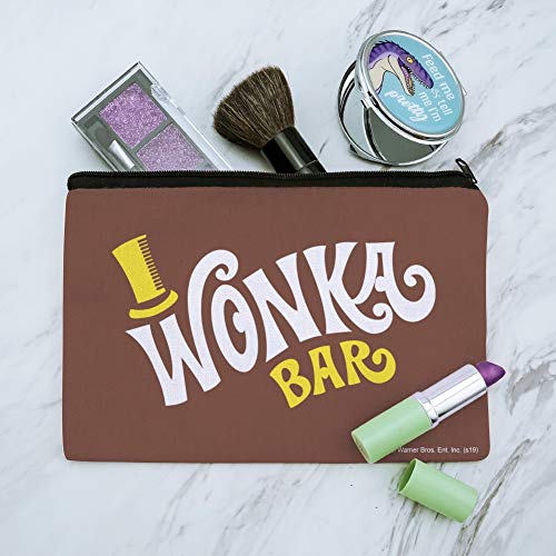 Willy Wonka Chocolate Factory Logo Canvas Cosmetic Bag - Travel Pouch