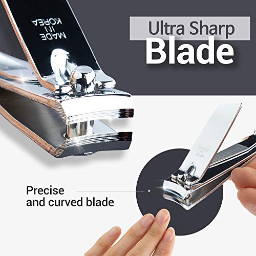 ROYAL Silver Large Nail Clippers with Curved Blades - 12PCS