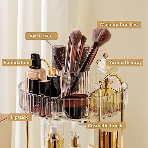 YCIA&DONE Rotating Makeup Organizer - 360° Large Capacity for Vanity