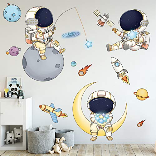 Astronaut Wall Stickers for Kids - DILIBRA Creative Space Decor