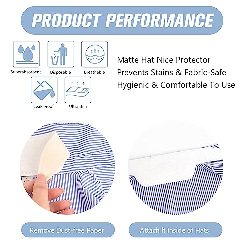 CFGROW Disposable Collar Sweat Pads - 80 Pack Self-Adhesive Neck Liners