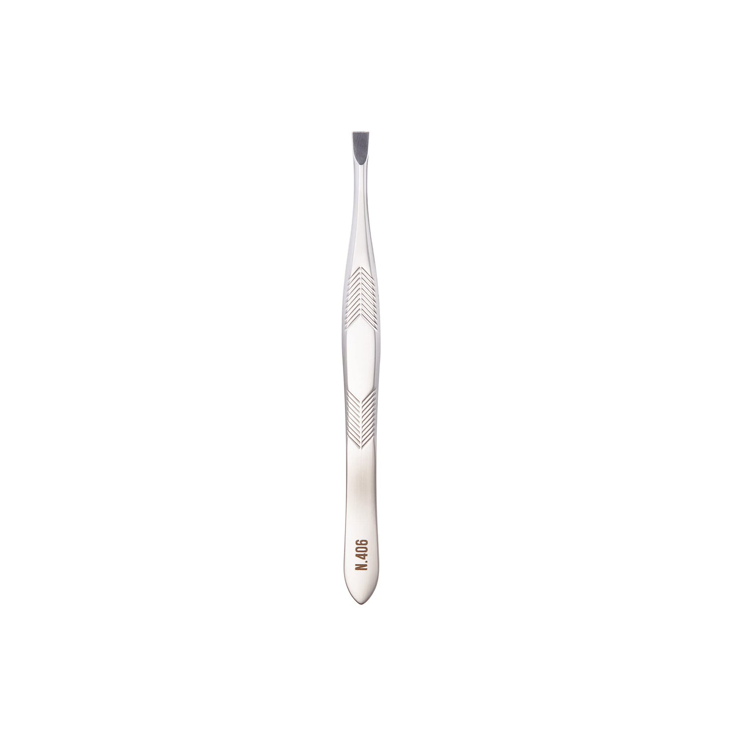 NGHIA Straight Tip Tweezer - N-406 | Stainless Steel Eyebrow Tweezer for Precision Grooming | Hair Removal | Professional Quality for Salon and Home Use