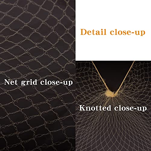 WeKen Blonde Invisible Hair Net 20 Inch - 100 Pcs Professional Food Service & Ballet Net