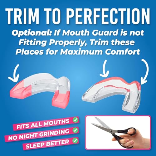 HONEYBULL Anti Grinding Night Guards - 6 Pack, Custom Fit, BPA-Free