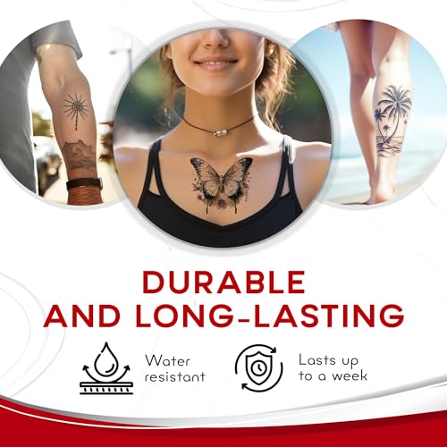BubblePop! Printable Temporary Tattoo Paper - 10 Sheets, Skin-Safe & Water-Resistant