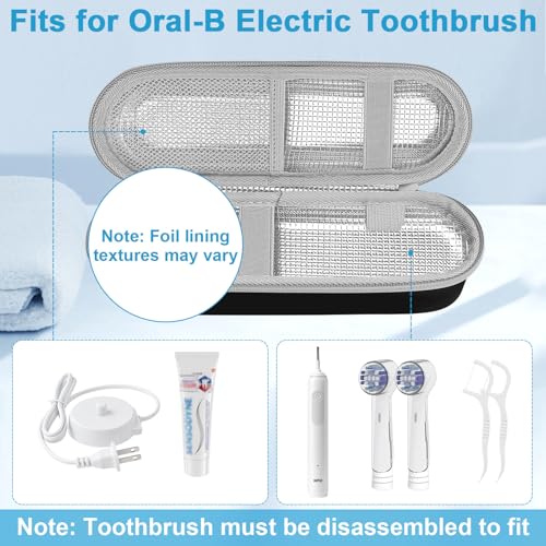 Electric Toothbrush Travel Case for Oral-B Pro 1000-7000 | Hard EVA Waterproof Cover