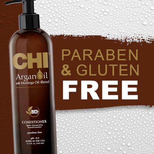 CHI Argan Oil Conditioner 11.5 Oz - Strengthens & Moisturizes Hair