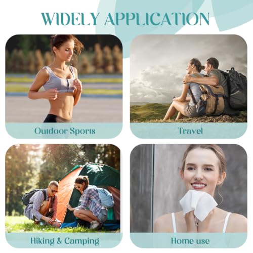 AIDEA 100PCS Compressed Face Towels - Portable Disposable Washcloths