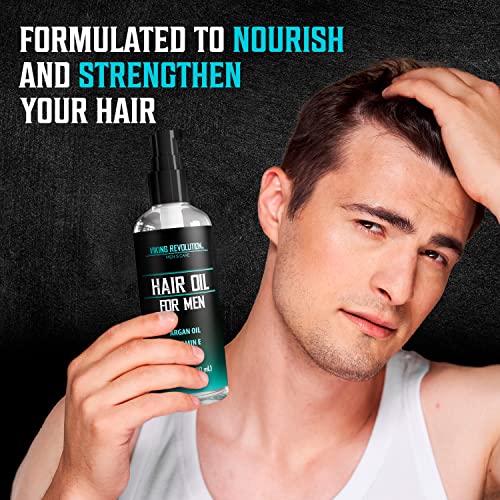 Viking Revolution Hydrating Hair Oil for Men - 3.38 fl oz (Pack of 1)