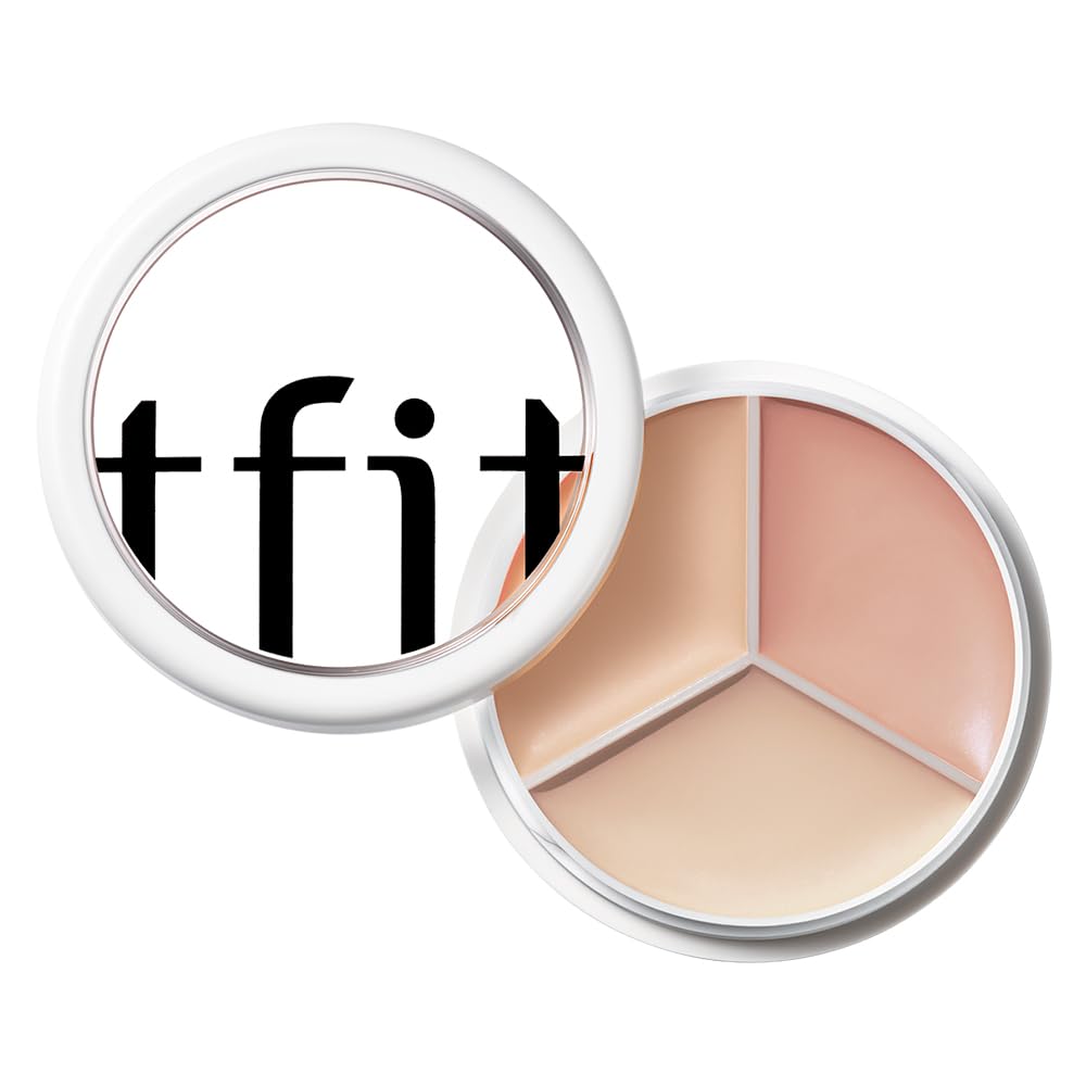 TFIT Multi-Use Pot Concealer - High-Pigmented, Full Coverage Formula | Crease-Proof for Dark Circles & Blemishes (00 Light, 0.52 Oz)