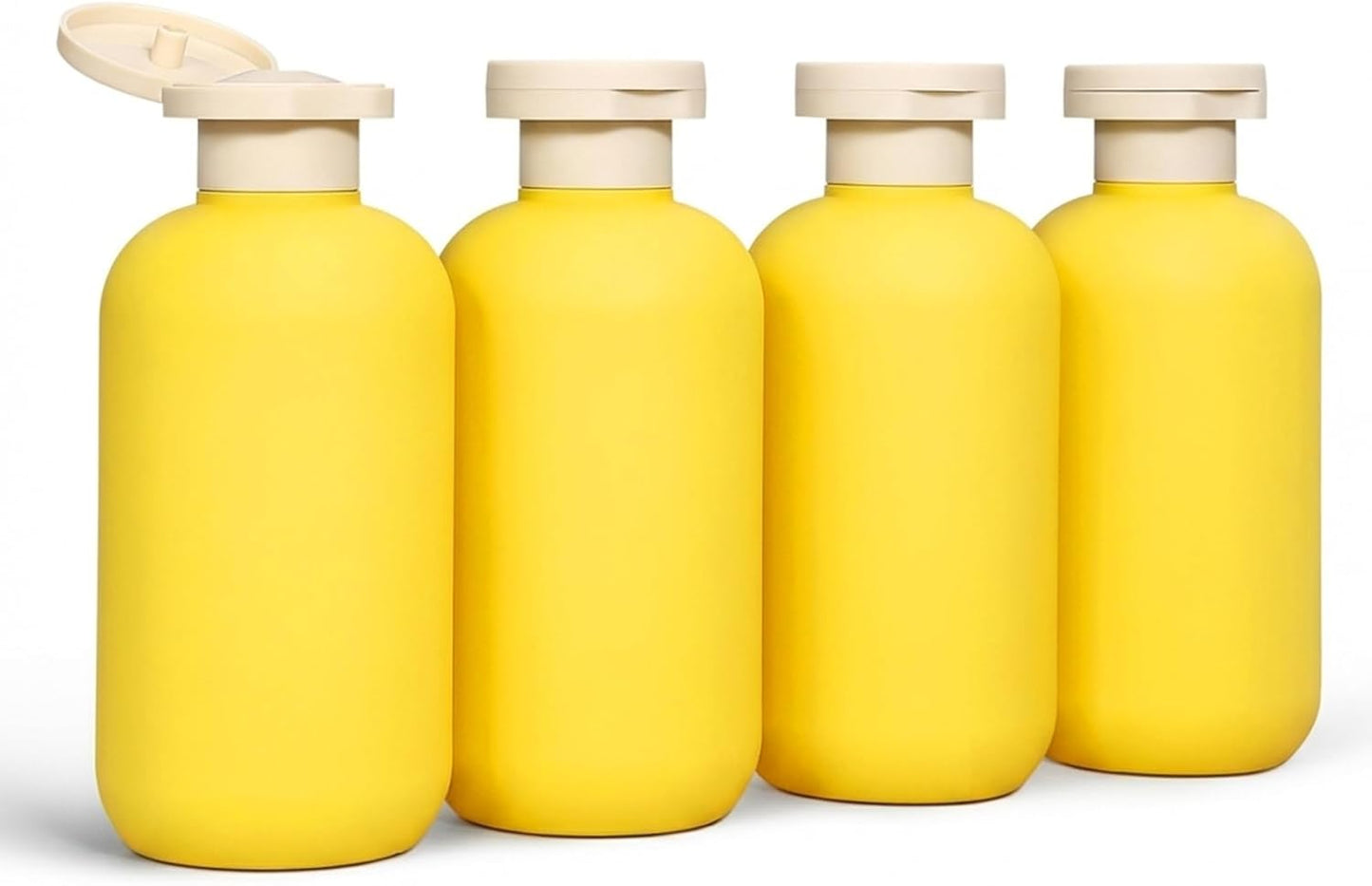 Travel Bottles for Toiletries - Leak Proof Refillable Squeeze Containers | 6.6oz, Green, 4 Pcs