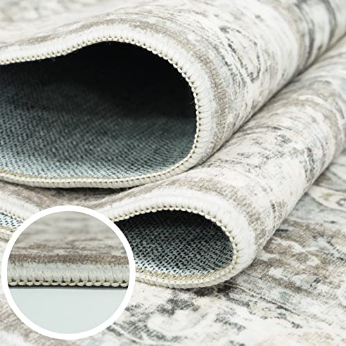 YOUFORTONG Washable 2x3 Non-Slip Vintage Entryway Rug