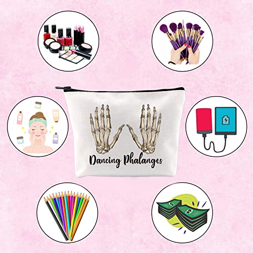 Dancing Phalanges Crime TV Show Inspired Makeup Bag - Zipper Pouch for Cosmetics & Accessories