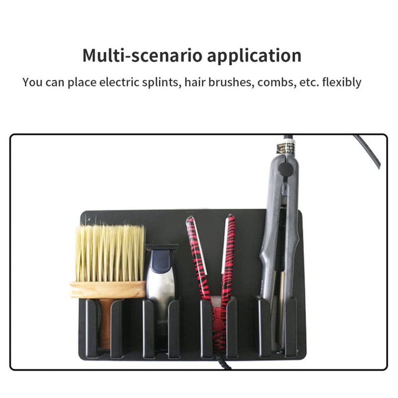 Pineeseatile Hair Clipper Holder Wall Mounted Electric Hair Trimmer Stand Barber Shaver Storage Hanger electric clipper stand, Black
