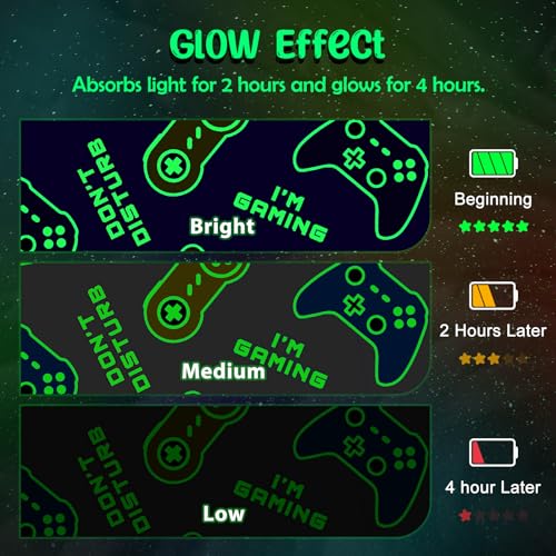 Glow in the Dark Gaming Blanket for Kids - 50"x60" Soft Throw