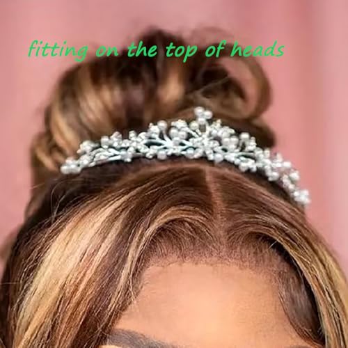 Rhinestone Pearl Tiaras and Crowns for Women and Flower Girls - Bridal Prom Hair Accessories