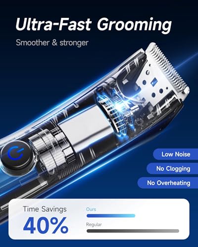 VIKICON Electric Body Trimmer for Men, Waterproof Pubic Hair Shaver