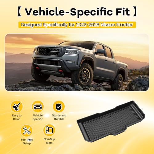Center Console Organizer Tray for 2022-2026 Nissan Frontier