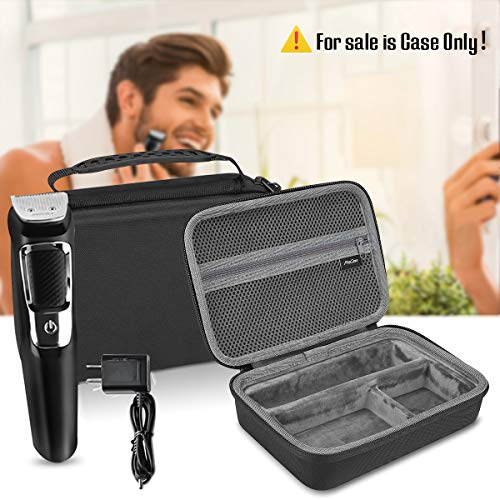 ProCase Hard Travel Case for Norelco Multigroom Series 3000/5000/7000 - Black, S